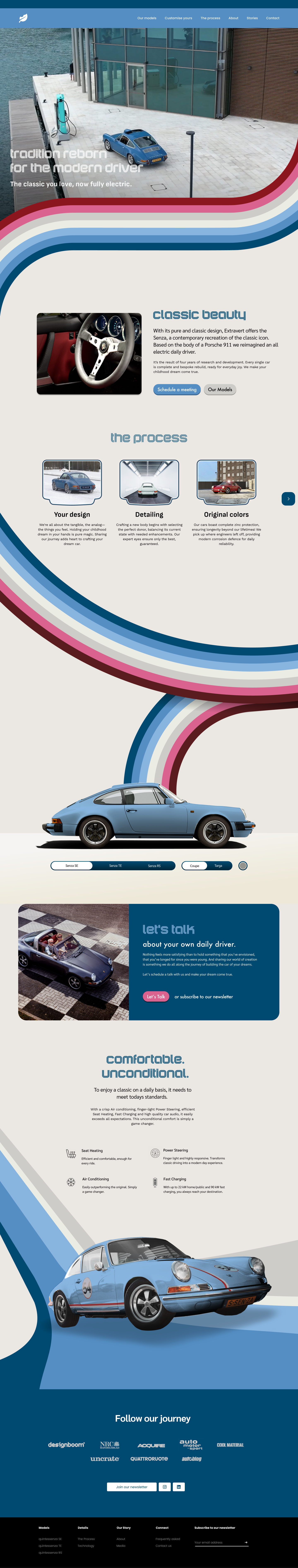 Retro striped concept direction