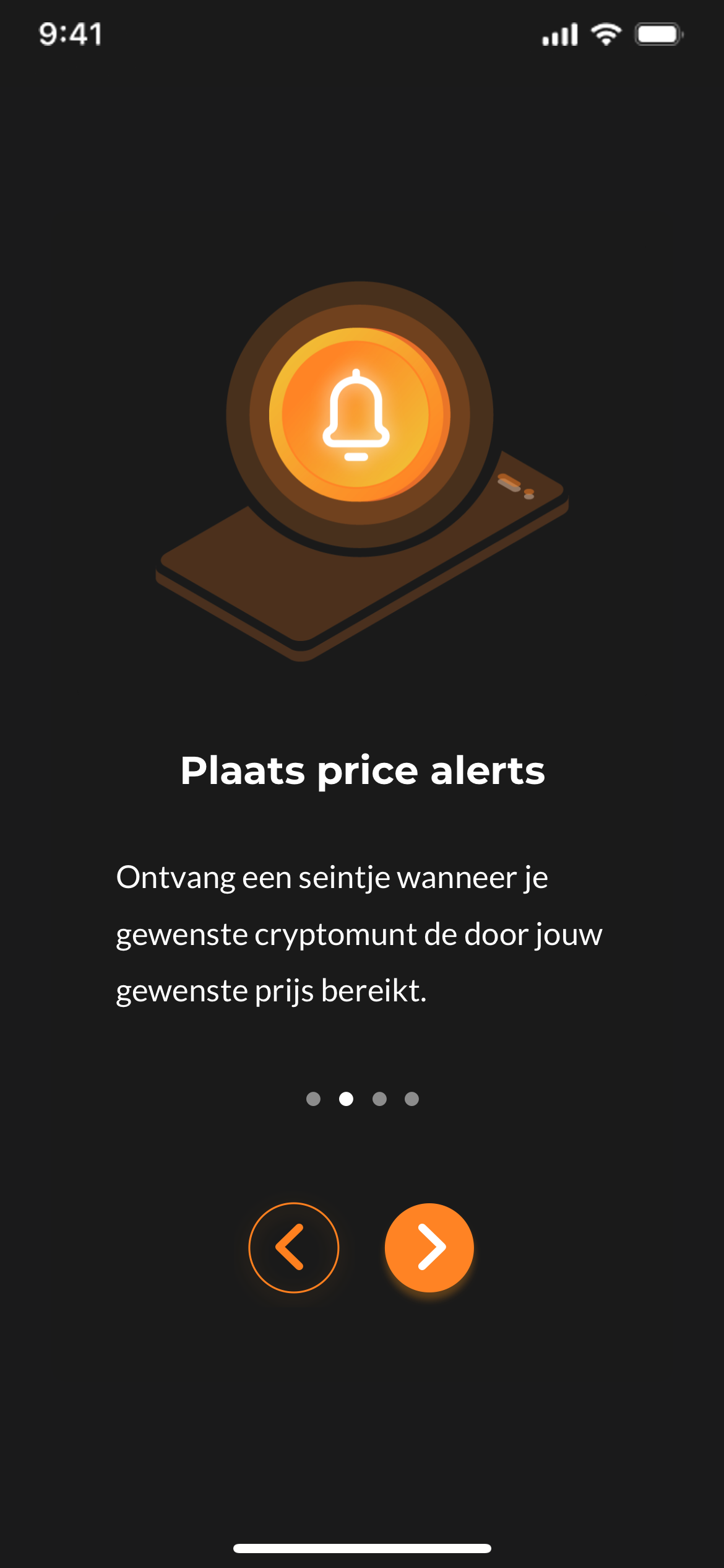 Onboarding step 2 — price alerts